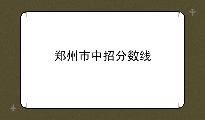 郑州市中招分数线