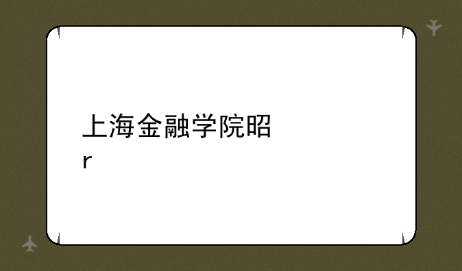 上海金融学院是几本