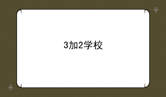 3加2学校